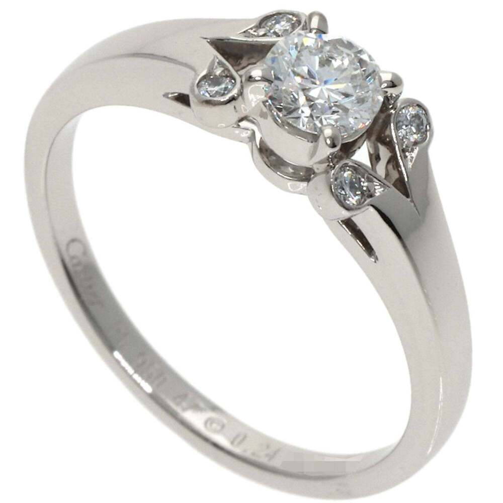 CARTIER Authentic Silver Diamond Ring